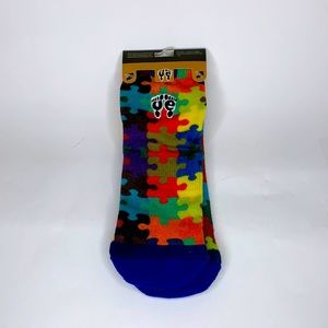 Upper Echelon Socks Autism Awareness New Ankle Length Size youth 11-men’s 12